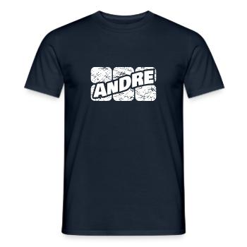 Andre - Men's T-Shirt - navy - Front - AI Model Male 178 light (178cm)