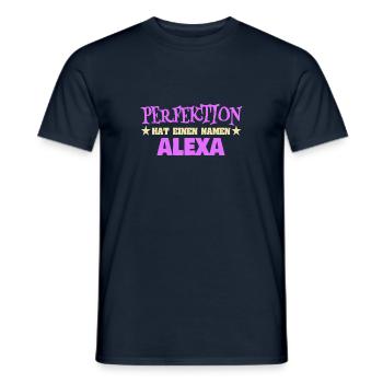 Frauenname Alexa - Männer T-Shirt - Navy - Vorne - AI Model Male 178 light (178cm)