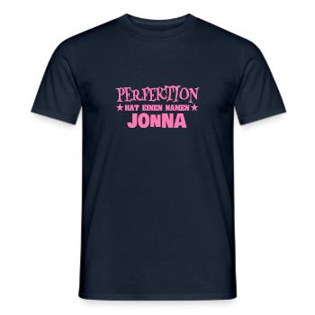 Frauenname Jonna - Männer T-Shirt - Navy - Vorne - AI Model Male 178 light (178cm)