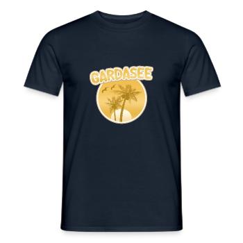 Cadeau pour le lac de Garde - T-shirt homme - marine - Devant - AI Model Male 178 light (178cm)