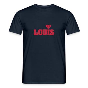 Diamant Louis - T-shirt homme - marine - Devant - AI Model Male 178 light (178cm)