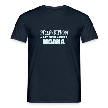 Woman's name Moana - Men's T-Shirt - navy - Front - AI Model Male 178 light (178cm)