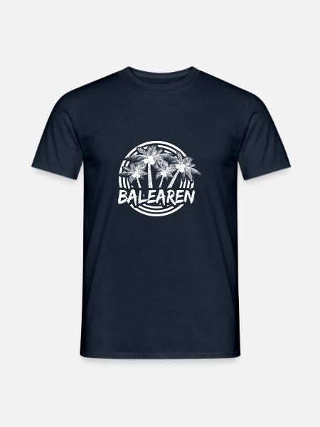 Balearic Islands Holidays - Men's T-Shirt - navy