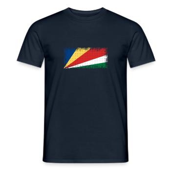 Geschenk für Seychellen - Männer T-Shirt - Navy - Vorne - AI Model Male 178 light (178cm)