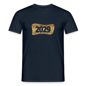 Métal précieux 2029 - T-shirt homme - marine - Devant - AI Model Male 178 light (178cm)