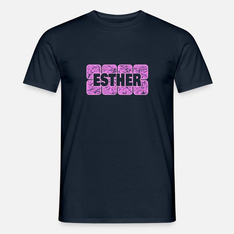 Ehefrau Esther - Männer T-Shirt - Navy