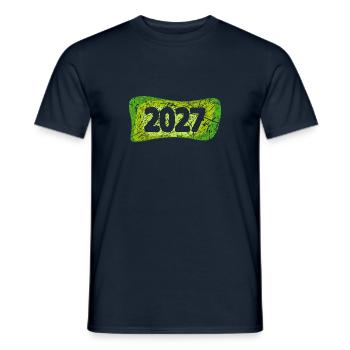 Scratches 2027 - Men's T-Shirt - navy - Front - AI Model Male 178 light (178cm)