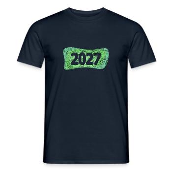 Scratches 2027 - Men's T-Shirt - navy - Front - AI Model Male 178 light (178cm)