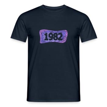 Studenten 1982 - Männer T-Shirt - Navy - Vorne - AI Model Male 178 light (178cm)