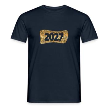 2027 - T-shirt homme - marine - Devant - AI Model Male 178 light (178cm)
