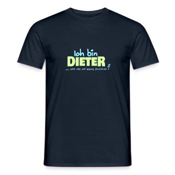 Dieter - Männer T-Shirt - Navy - Vorne - AI Model Male 178 light (178cm)