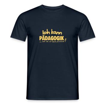 Pädagogik - Männer T-Shirt - Navy - Vorne - AI Model Male 178 light (178cm)
