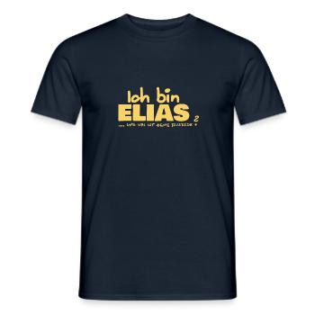 Ausrede für Elias Elias Namenschild - Männer T-Shirt - Navy - Vorne - AI Model Male 178 light (178cm)