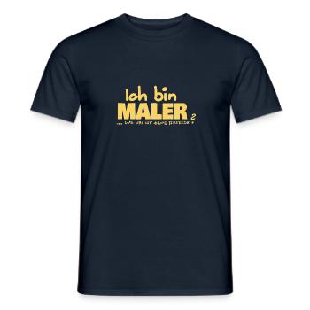 Maler - Männer T-Shirt - Navy - Vorne - AI Model Male 178 light (178cm)