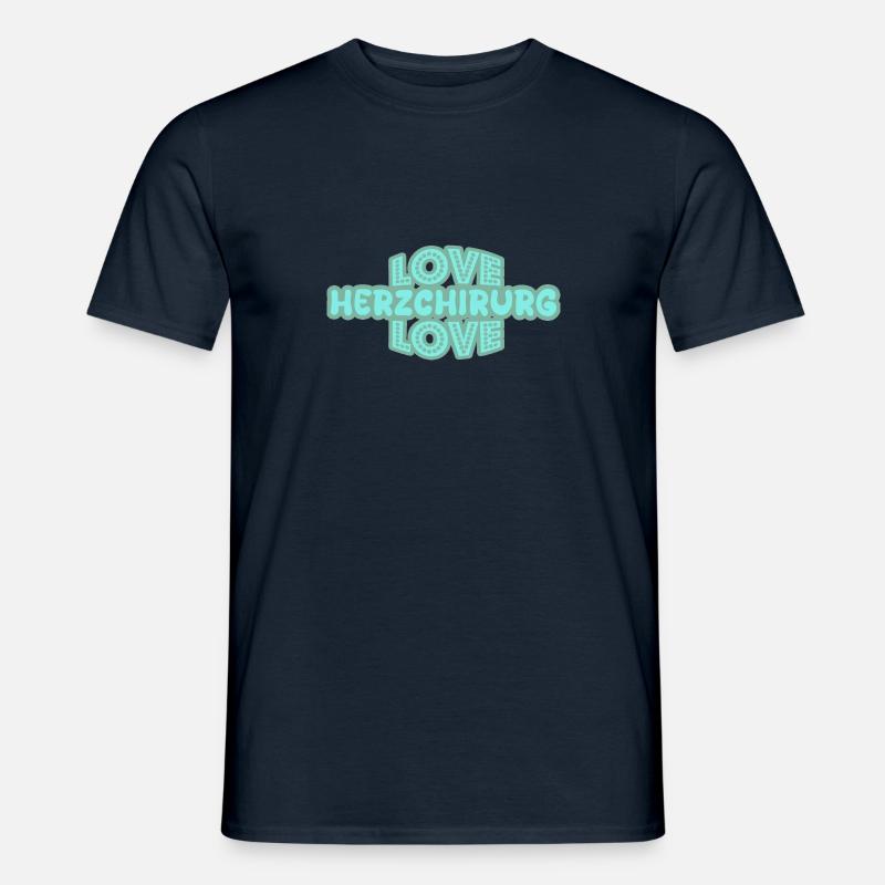 Herzchirurg als Spruch - Männer T-Shirt - Navy