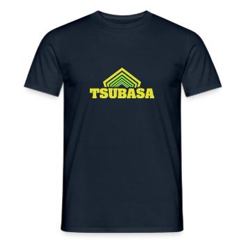 First name Tsubasa - Men's T-Shirt - navy - Front - AI Model Male 178 light (178cm)