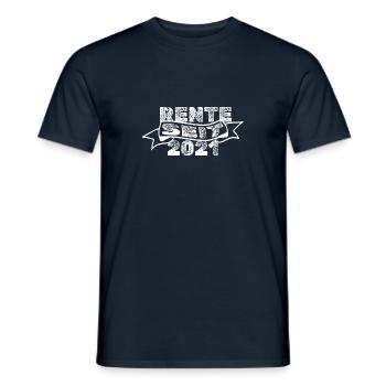 Rentner 2021 - Männer T-Shirt - Navy - Vorne - AI Model Male 178 light (178cm)