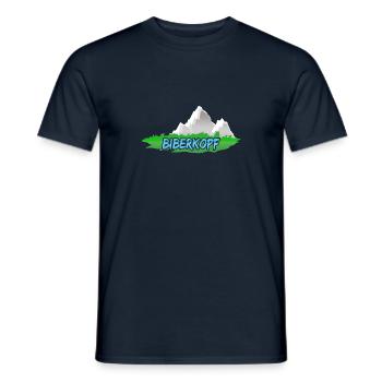 Beaver's head Beaver's head - Men's T-Shirt - navy - Front - AI Model Male 178 light (178cm)