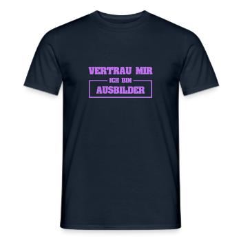 Lustig Ausbilder - Männer T-Shirt - Navy - Vorne - AI Model Male 178 light (178cm)
