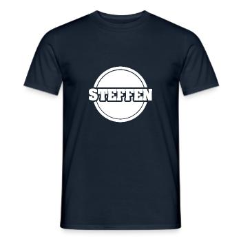 Steffen - T-shirt homme - marine - Devant - AI Model Male 178 light (178cm)