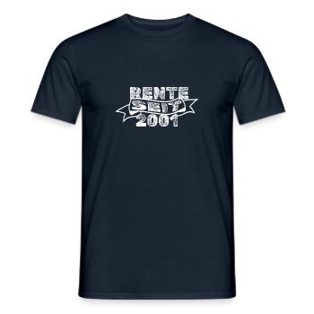 2001 - Männer T-Shirt - Navy - Vorne - AI Model Male 178 light (178cm)