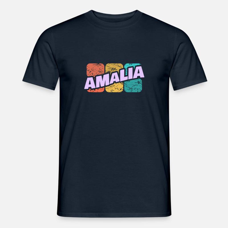 Amalia Amalia - Männer T-Shirt - Navy