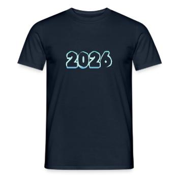 2026 - T-shirt homme - marine - Devant - AI Model Male 178 light (178cm)