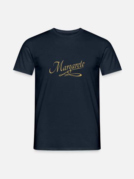 First name of Margarete - Men's T-Shirt - navy