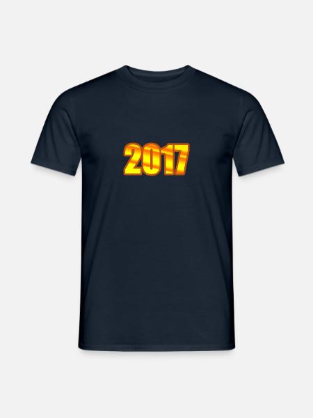 Funny 2017 - Men's T-Shirt - navy