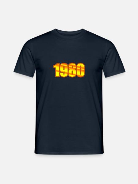 Year 1980 - Men's T-Shirt - navy