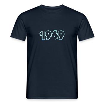 Eisblock 1969 - Männer T-Shirt - Navy - Vorne - AI Model Male 178 light (178cm)