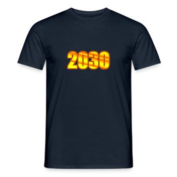 2030 - T-shirt homme - marine - Devant - AI Model Male 178 light (178cm)
