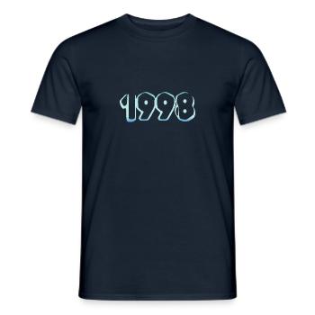 1998 - Männer T-Shirt - Navy - Vorne - AI Model Male 178 light (178cm)