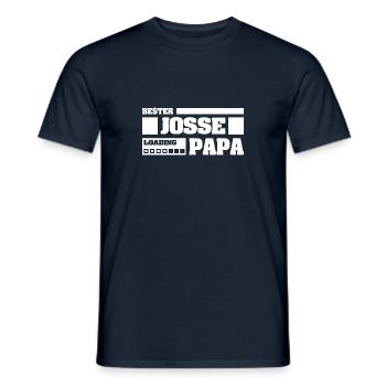 Josse comme prénom - T-shirt homme - marine - Devant - AI Model Male 178 light (178cm)