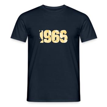 Jahr 1966 - Männer T-Shirt - Navy - Vorne - AI Model Male 178 light (178cm)