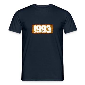 Année 1993 - T-shirt homme - marine - Devant - AI Model Male 178 light (178cm)