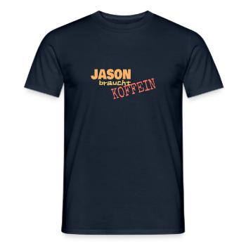 Spruch für Jason Vorname Mann - Männer T-Shirt - Navy - Vorne - AI Model Male 178 light (178cm)