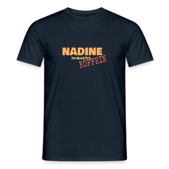 Nadine - Männer T-Shirt - Navy - Vorne - AI Model Male 178 light (178cm)