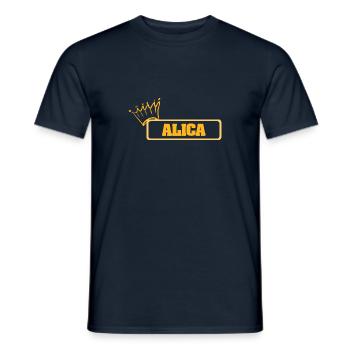Nom : Alica - T-shirt homme - marine - Devant - AI Model Male 178 light (178cm)