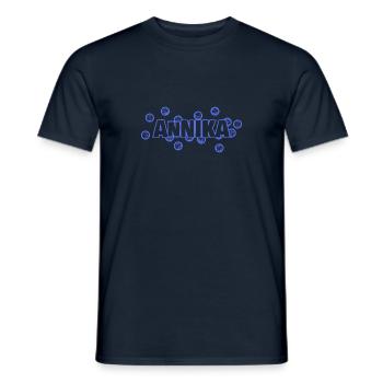 Cadeau pour Annika - T-shirt homme - marine - Devant - AI Model Male 178 light (178cm)