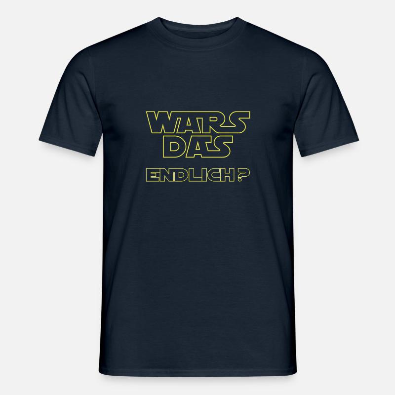wars das endlich - Männer T-Shirt - Navy
