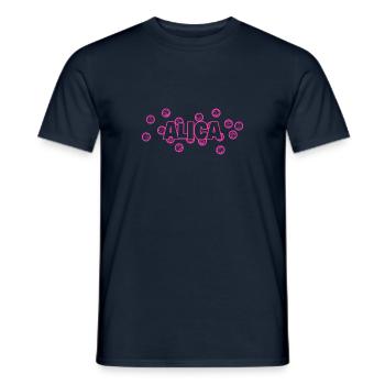 Prénom Alica - T-shirt homme - marine - Devant - AI Model Male 178 light (178cm)