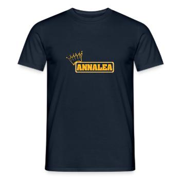 Gift idea Annalea - Men's T-Shirt - navy - Front - AI Model Male 178 light (178cm)