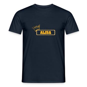Geschenk für Alisa - Männer T-Shirt - Navy - Vorne - AI Model Male 178 light (178cm)