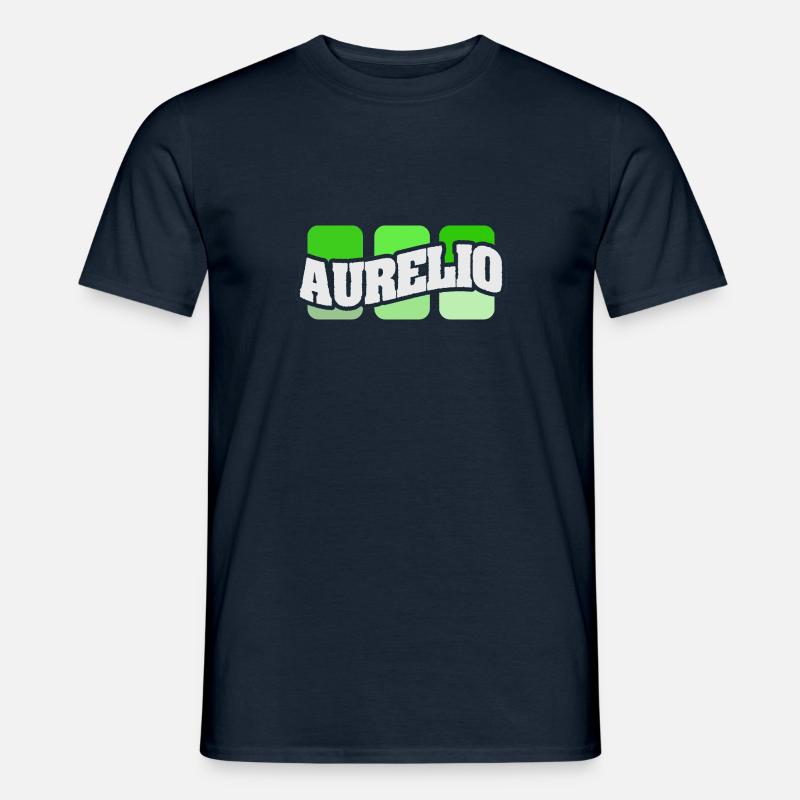 Name Aurelio - Männer T-Shirt - Navy