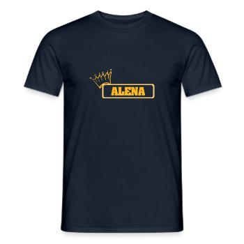 Alena comme nom - T-shirt homme - marine - Devant - AI Model Male 178 light (178cm)