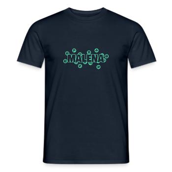 Malena als Lustig - Männer T-Shirt - Navy - Vorne - AI Model Male 178 light (178cm)
