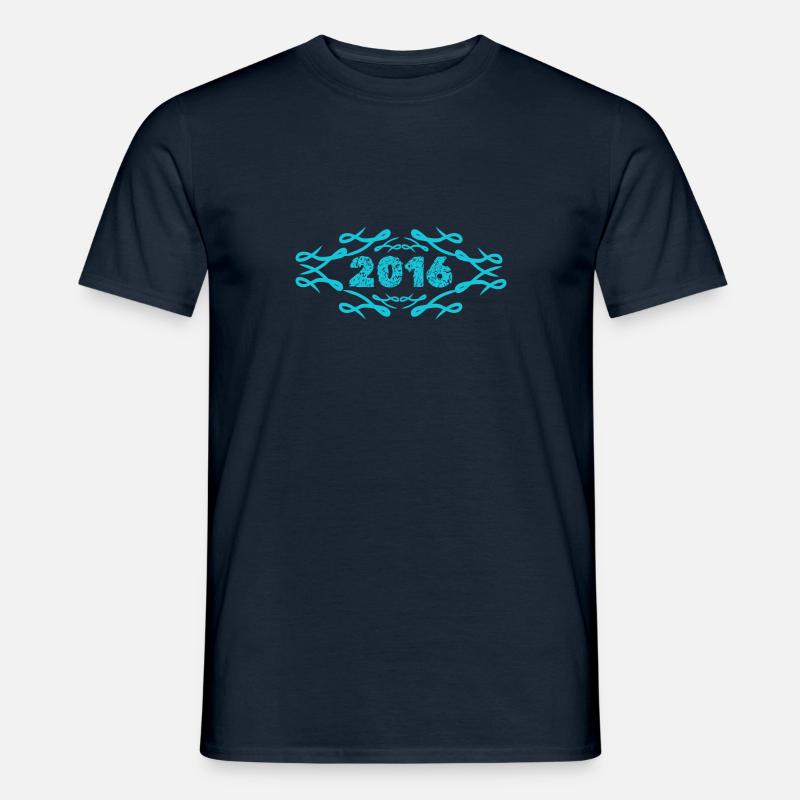 2016 2016 - Männer T-Shirt - Navy