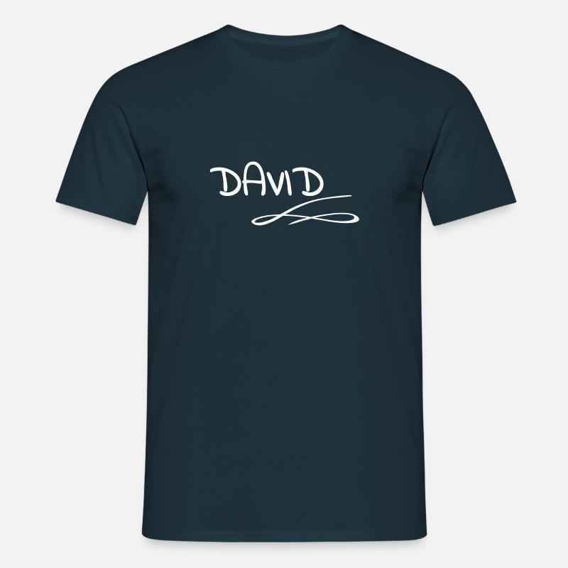 First name David - Men's T-Shirt - navy
