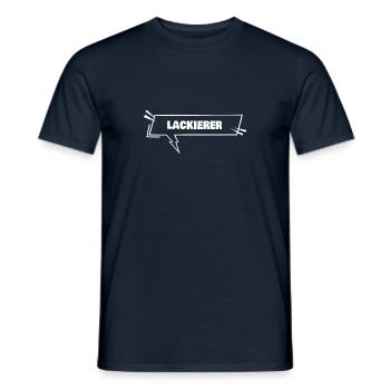 Painter as education - Men's T-Shirt - navy - Front - AI Model Male 178 light (178cm)